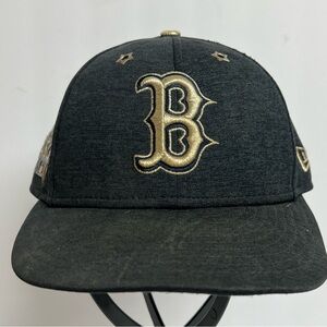 Boston Red Sox New Era 59FIFTY Fitted Hat Metallic Gold Logo 2017 ASG SZ 7 1/4